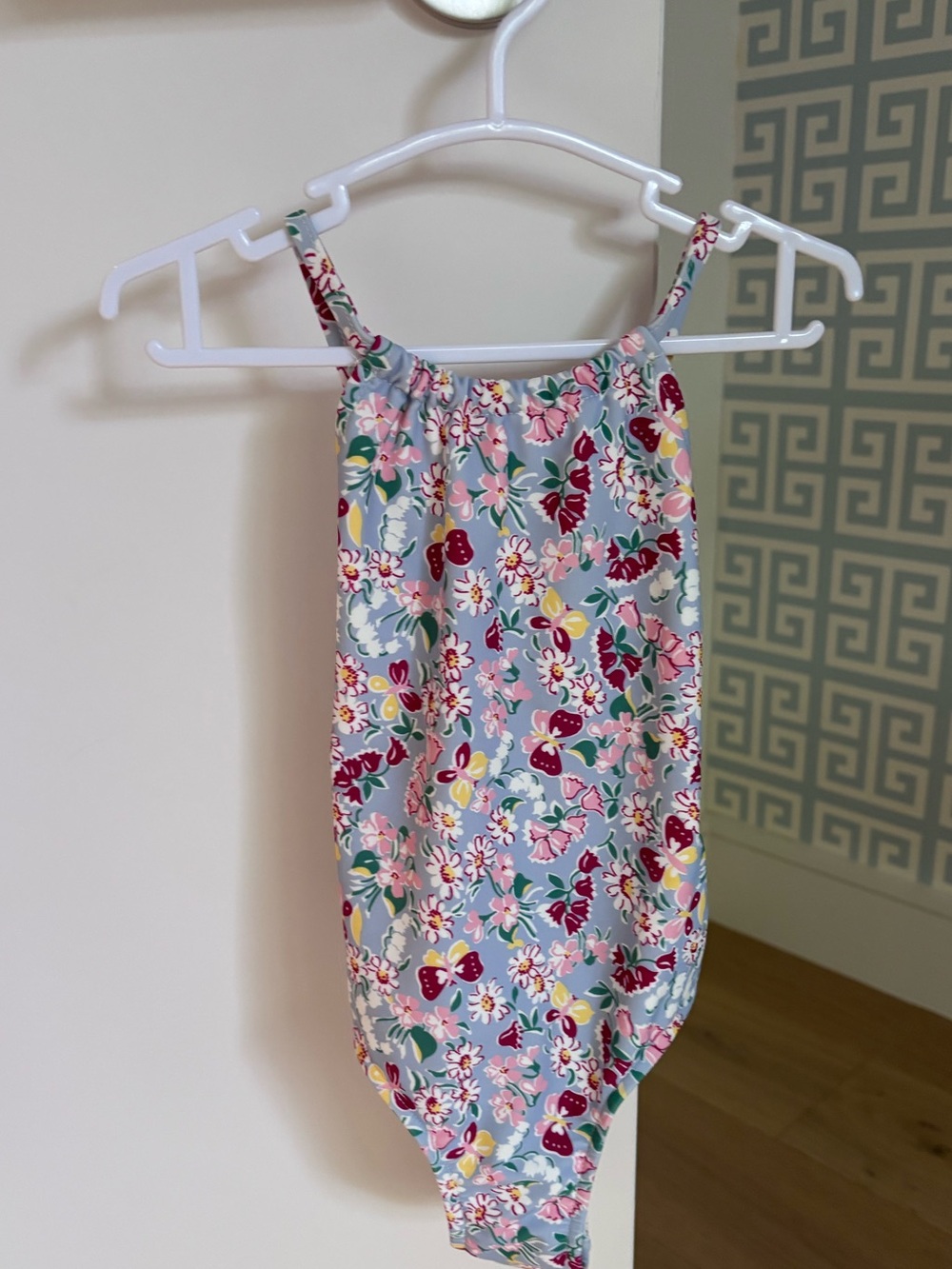 Ralph Lauren baby floral one piece swimsuit size 9-12M